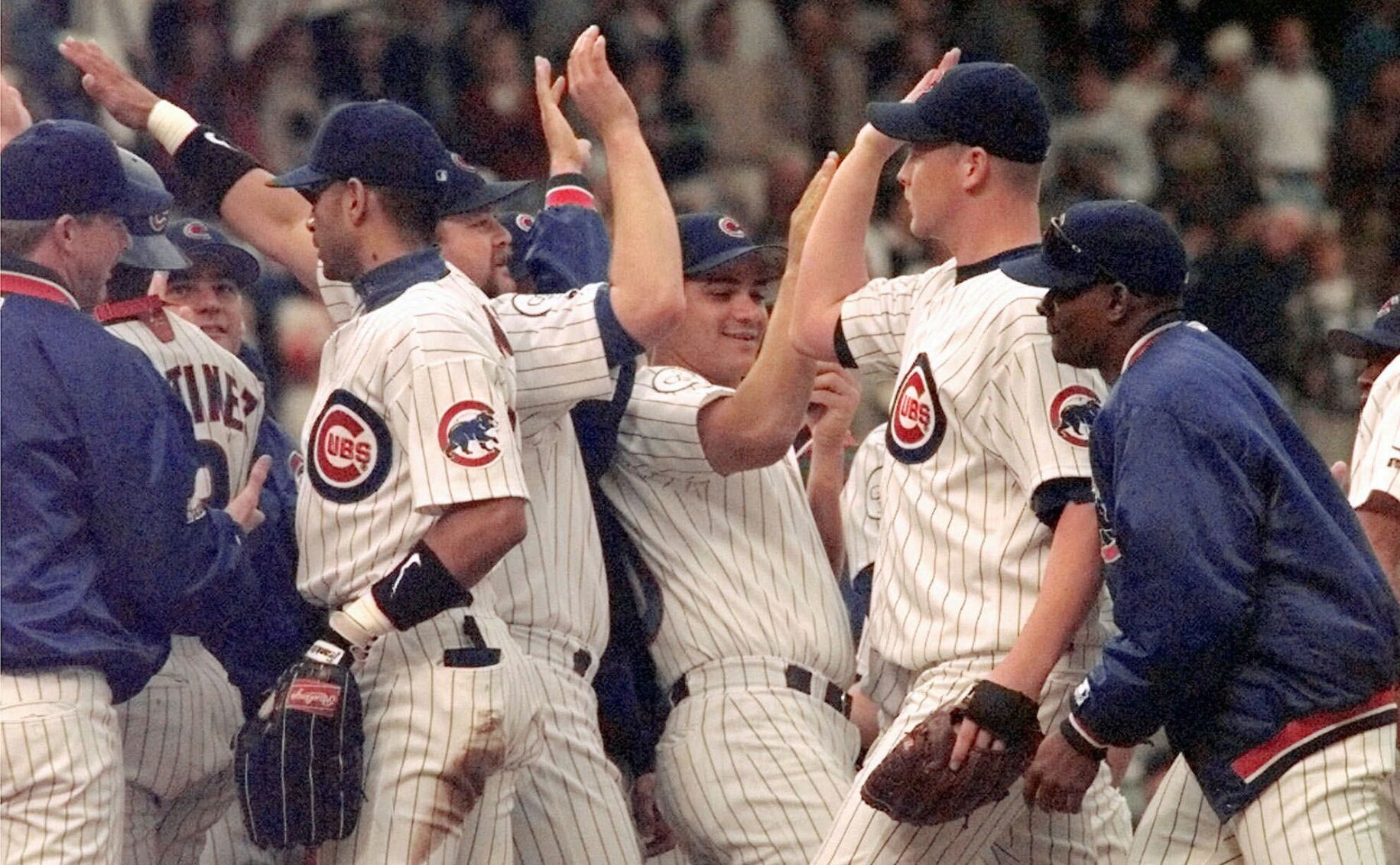 1998: Rookie Kerry Wood ties the major league record with 20 strikeouts